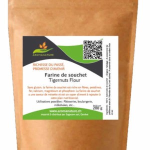 Farine de souchet – La noix tigrée – 200 GRS