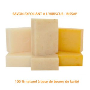 Savon exfoliant à l’hibiscus – 100 % naturel